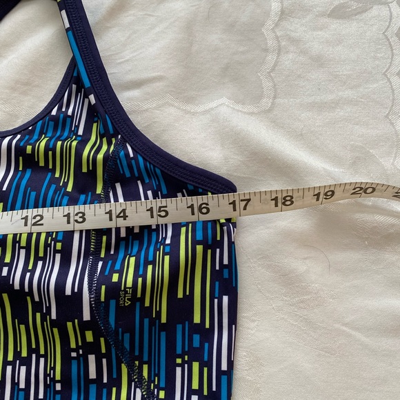 Fila Sport Racerback workout Top Blue & green L - Picture 3 of 8